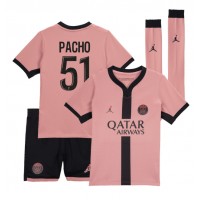 Echipament fotbal Paris Saint-Germain Willian Pacho #51 Tricou Treilea 2024-25 pentru copii maneca scurta (+ Pantaloni scurti)